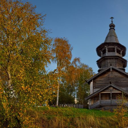 Карелия старинное село Чёлмужи ранняя осень