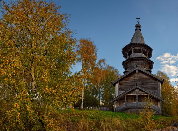 Карелия старинное село Чёлмужи ранняя осень