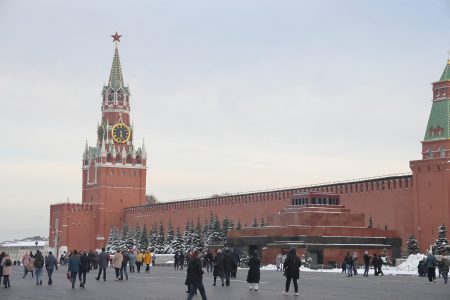 Москва Красная Площадь, Кремль, зима