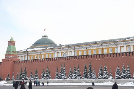 Москва Красная Площадь, Кремль, зима