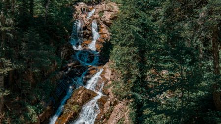 Сочи Роза Хутор, Водопад в парке водопадов Менделиха