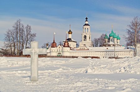 Ярославль, Свято-Введенский Толгский женский монастырь, зима крещение